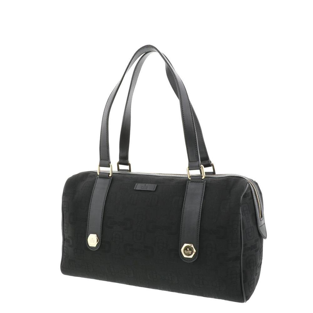 Gucci Bit Horse Handbag Black Tote